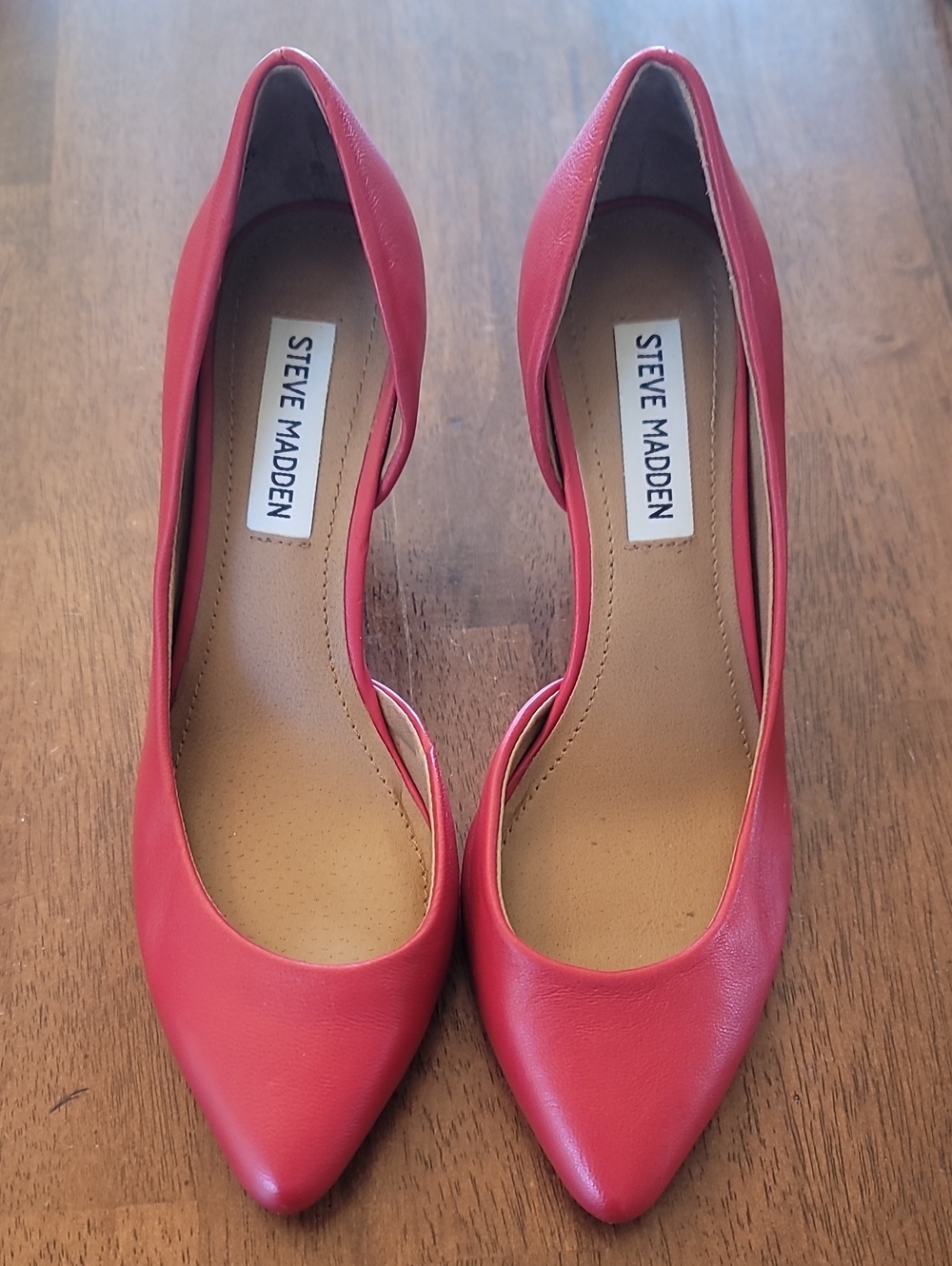 Steve Madden Red Pointed-Toe D'Orsay Heels